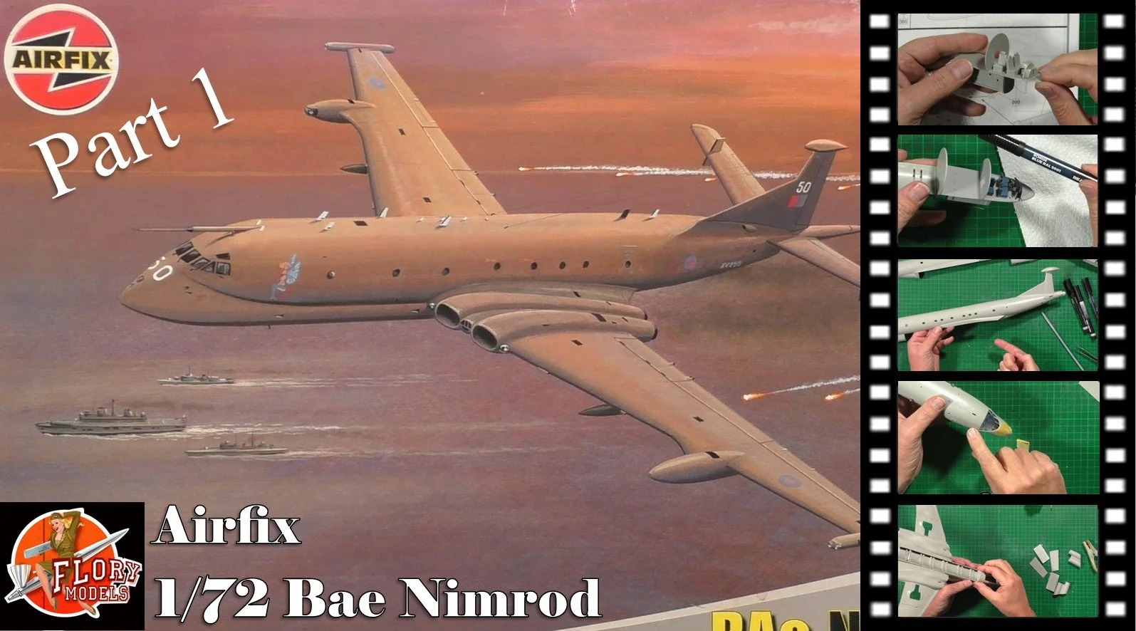 Airfix 1/72 BAe Nimrod Video Build Part 1 — Flory Models